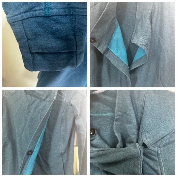Lululemon Coast Wrap II Stretch Cotton Pockets French Terry Jacket Thumbholes 6 - Picture 11 of 16